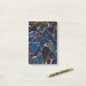 Notes post-it de la nappe d'huile (Sur un bureau)