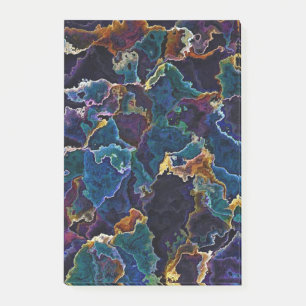 Notes post-it de la nappe d'huile