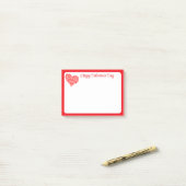 notes post-it de la Saint-Valentin (Sur un bureau)