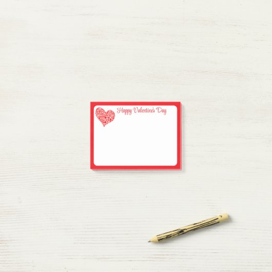 notes post-it de la Saint-Valentin (Sur un bureau)
