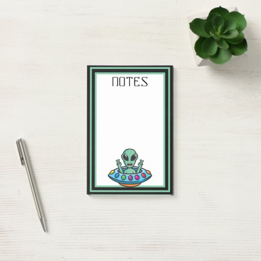 Notes post-it de l'Alien spatial (Bureau)
