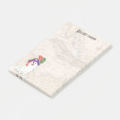 Notes post-it de l'American Eskimo Dog Pirate (Incliné)