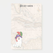 Notes post-it de l'American Eskimo Dog Pirate (Devant)