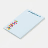 Notes post-it de l'amour du livre (Incliné)