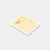 Notes post-it de l'ampoule lumineuse (Incliné)