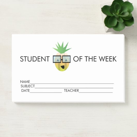 Notes post-it de l'ananas pour l'obtention d'une b (Bureau)