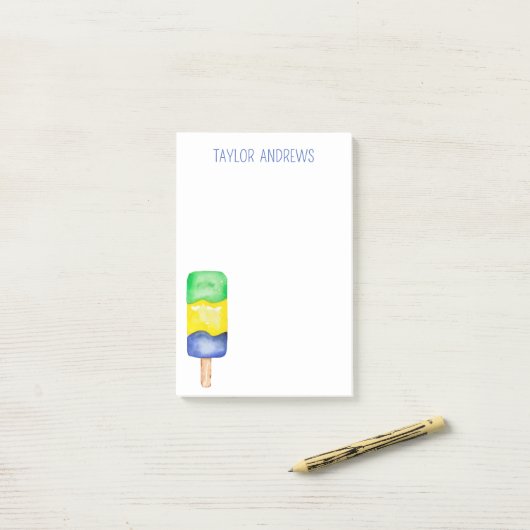 Notes post-it de l'application Watercolor (Sur un bureau)