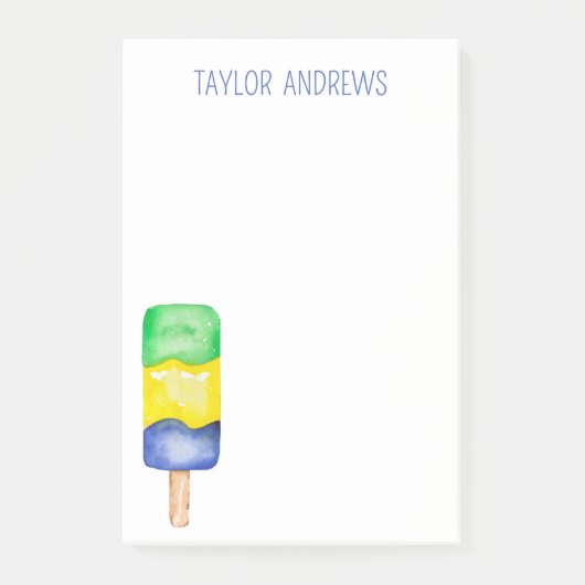 Notes post-it de l'application Watercolor (Devant)