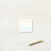 Notes post-it de l'arc-en-ciel avec point de Polka (Sur un bureau)