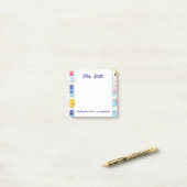 Notes post-it de l'enseignant (Sur un bureau)