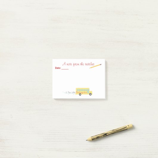 Notes post-it® de l'enseignant de la maternelle (Sur un bureau)