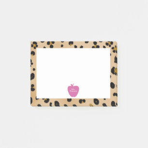 Notes post-it® de l'enseignant Empreinte de léop
