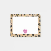 Notes post-it® de l'enseignant Empreinte de léopar (Devant)