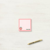 Notes post-it de l'icône fraise (Sur un bureau)