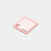 Notes post-it de l'icône fraise (Incliné)