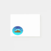 Notes post-it de l'ours d'hiver couché (Devant)