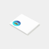 Notes post-it de l'ours d'hiver couché (Incliné)