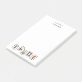 Notes post-it de Mah Jongg (Incliné)