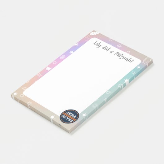 Notes post-it de Mitzvot cosmique (Incliné)