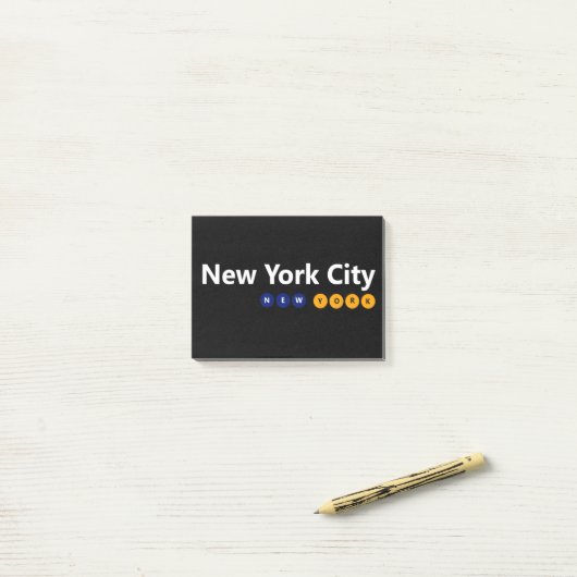 Notes Post-it® de New York (Sur un bureau)