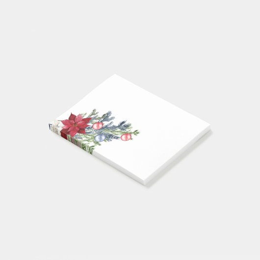 Notes post-it de Noël (Incliné)