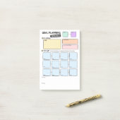 Notes Post-It de planification d'objectifs (Sur un bureau)
