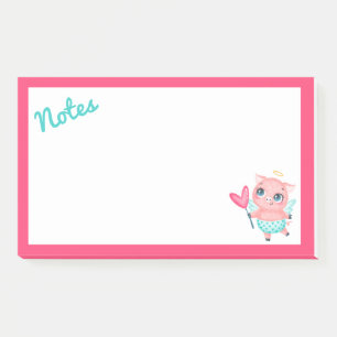 Notes post-it de porc cupides
