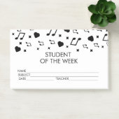 Notes Post-it de Récompense pour Étudiant en Musiq (Bureau)