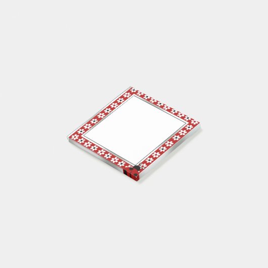 Notes post-it® de Red Lady Bug (Incliné)