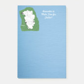 Notes Post-It® de relaxation Samoyé, 4 po x 6 po (Devant)