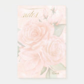 Notes post-it de Roses Soft Blush ID828 (Devant)