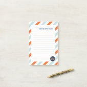 Notes post-it de Stripe Mitzvah (Sur un bureau)