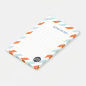 Notes post-it de Stripe Mitzvah (Incliné)