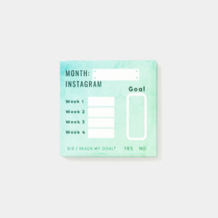 Notes Post-It® de suivi des abonnés sur les médias