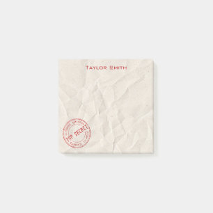 Notes Post-it de timbre secret de haut niveau