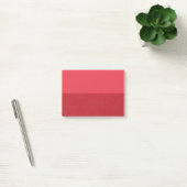 Notes post-it® de tomate rouge à deux tons (Bureau)