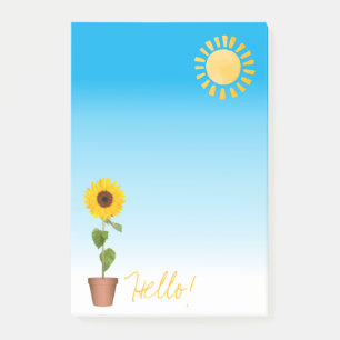 Notes post-it de tournesol