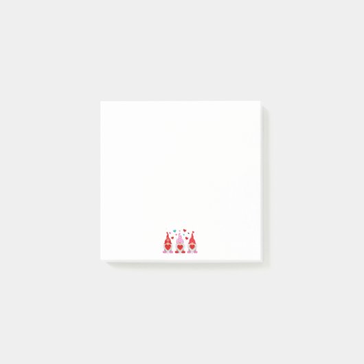 Notes post-it de Valentine Gnomes (Devant)