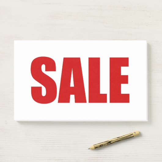 NOTES POST-IT DE VENTE (Sur un bureau)