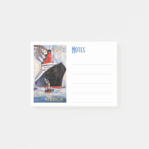 NOTES POST-IT DE VOYAGE DE LA CUNARD vintage AQUIT
