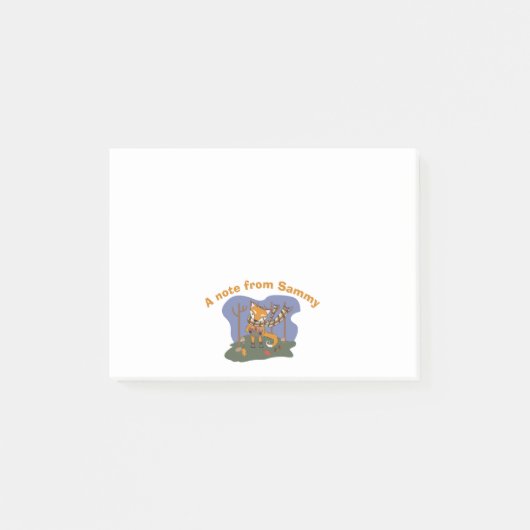 Notes post-it de Woodland Fox Kid (Devant)