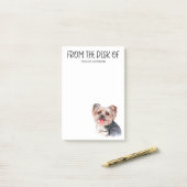 Notes post-it de Yorkie Lover (Sur un bureau)