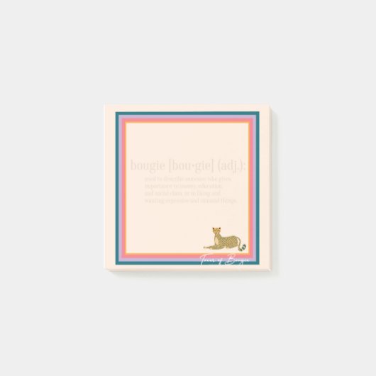 Notes post-it® définies par Bougie (Devant)