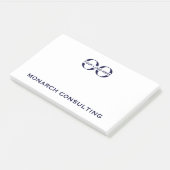 Notes post-it d'entreprise avec logo (Incliné)