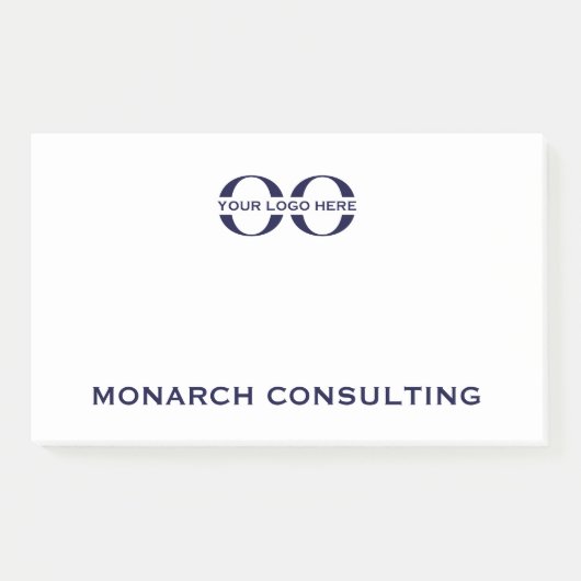 Notes post-it d'entreprise avec logo (Devant)