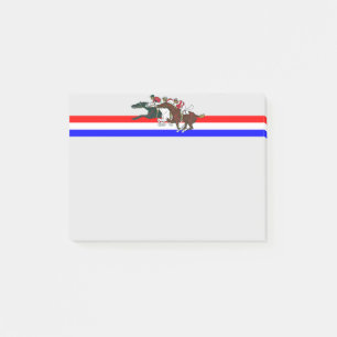 Notes post-it des chevaux de course