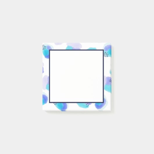 Notes post-it des contours d'aquarelle (Devant)