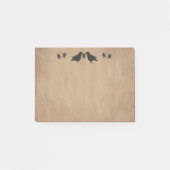 Notes post-it des corbeaux et des étoiles (Devant)