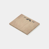 Notes post-it des corbeaux et des étoiles (Incliné)