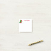 Notes post-it des elfes de vacances (Sur un bureau)